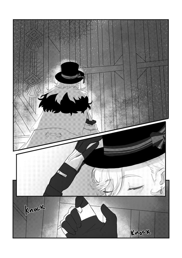 Comic done for the &quot;wrioney gift exchange&quot; event in 2024 (click image for full comic).